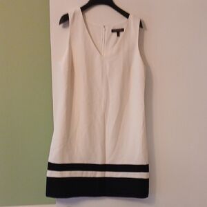 Banana Republic White and Black Dress